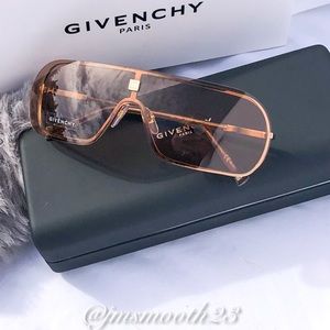 Givenchy Shield Rimless Brown/Bronze Sunglasses